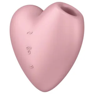 Satisfyer Cutie Heart - akumulátorový sací vibrátor na klitoris (růžový)