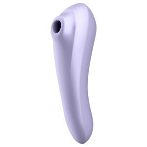 Satisfyer Dual Pleasure - aplikací ovládaný 2v1 vibrátor s tlakovými vlnami (fialový)