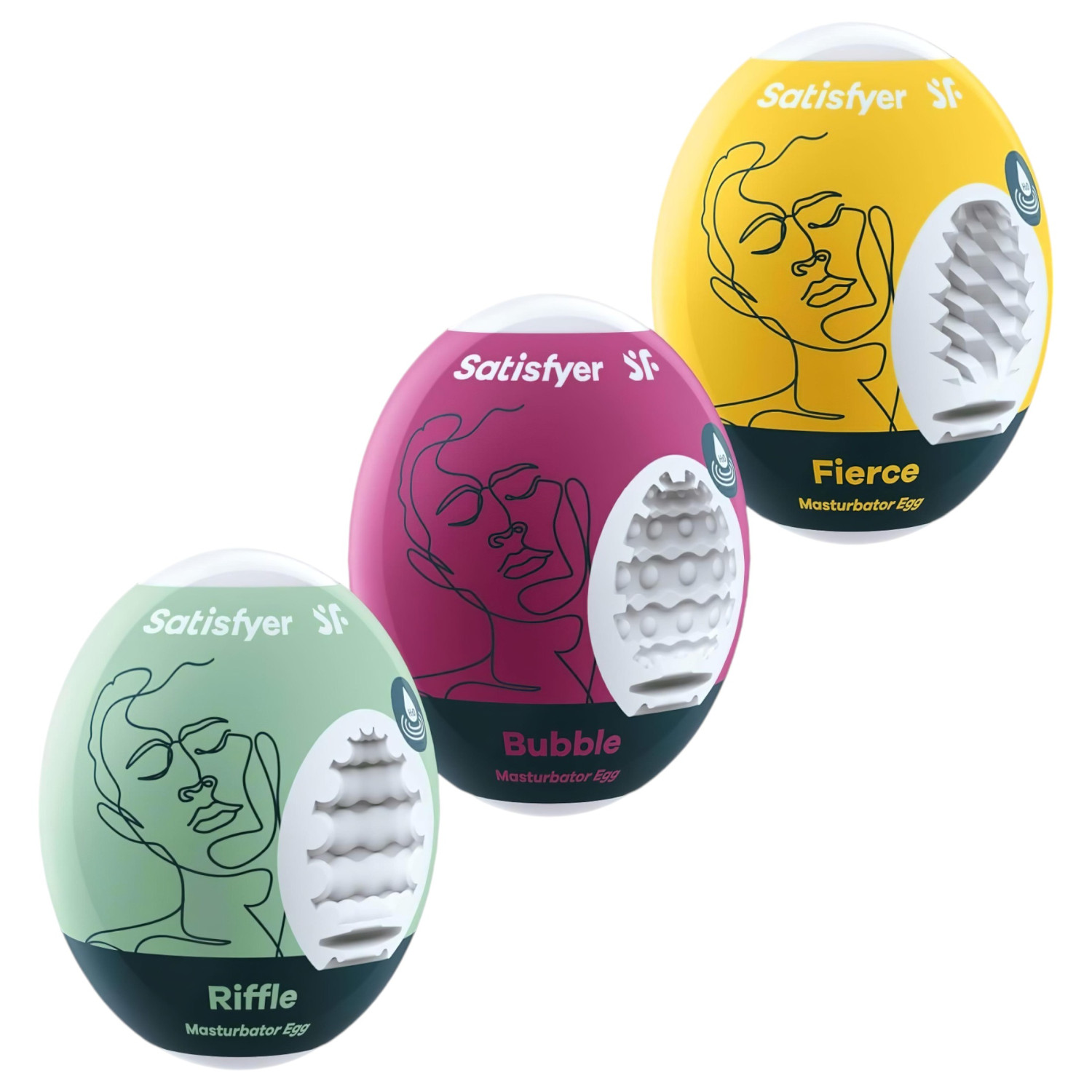 Satisfyer Egg RBF - vajíčko masturbátor sada 3 ks