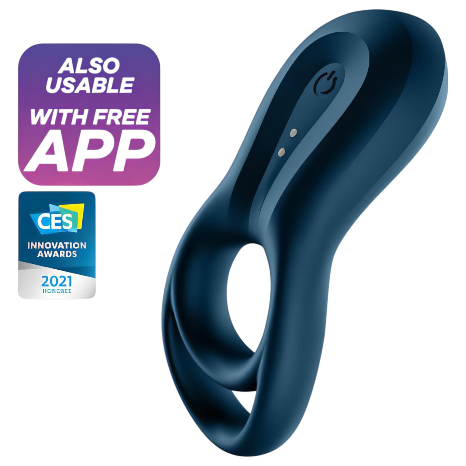 Satisfyer Epic Duo - vibrační kroužek na penis s ovládáním přes aplikaci pro muže (černý)