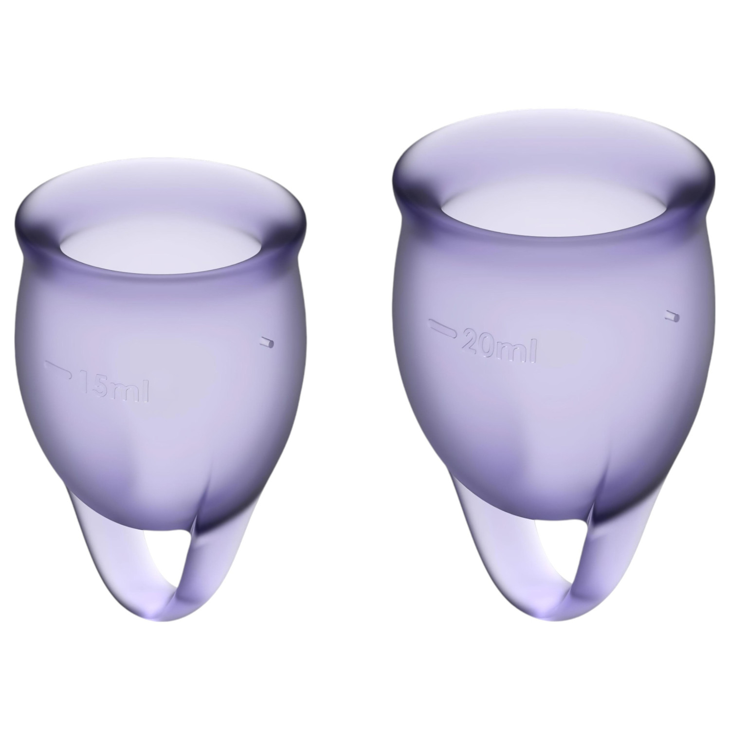 Satisfyer Feel Confident - menstruační kalíšek sada - fialová