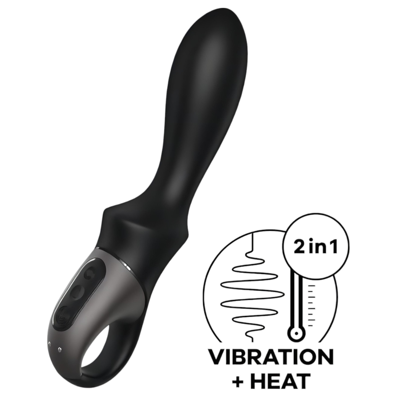 Satisfyer Heat Climax - Anální vibrátor s vyhříváním ovládaný aplikací (černý)