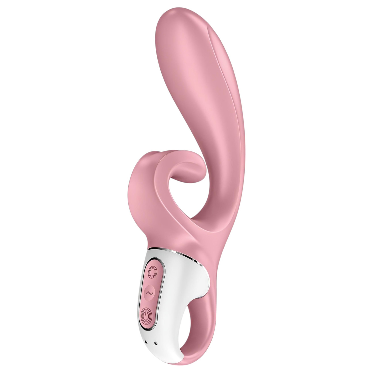 Satisfyer Hug Me - vibrátor s klitorálním ramenem ovládaný aplikací (růžový)