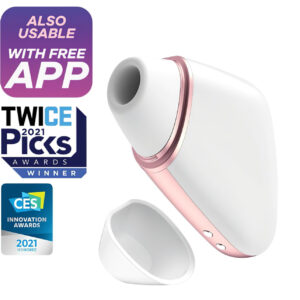 Satisfyer Love Triangle - Aplikací ovládaný stimulátor klitorisu s tlakovémi vlnami (bílý)