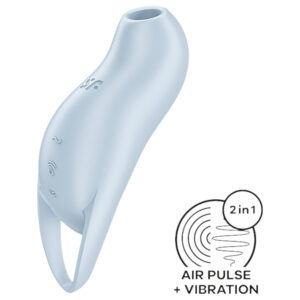 Satisfyer Pocket Pro 1 - stimulátor klitorisu s vlnami vzduchu - modrý