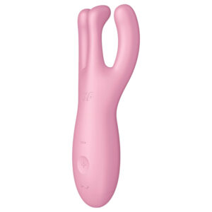 Satisfyer Threesome 4 - vibrátor na klitoris ovládaný aplikací (růžový)