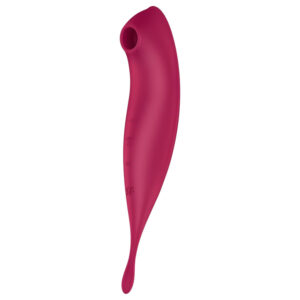 Satisfyer Twirling Pro - vibrátor na klitoris ovládaný aplikací (červený)