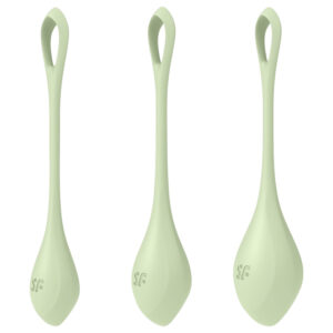 Satisfyer - venušiny kuličky sada - 3 ks - zelená