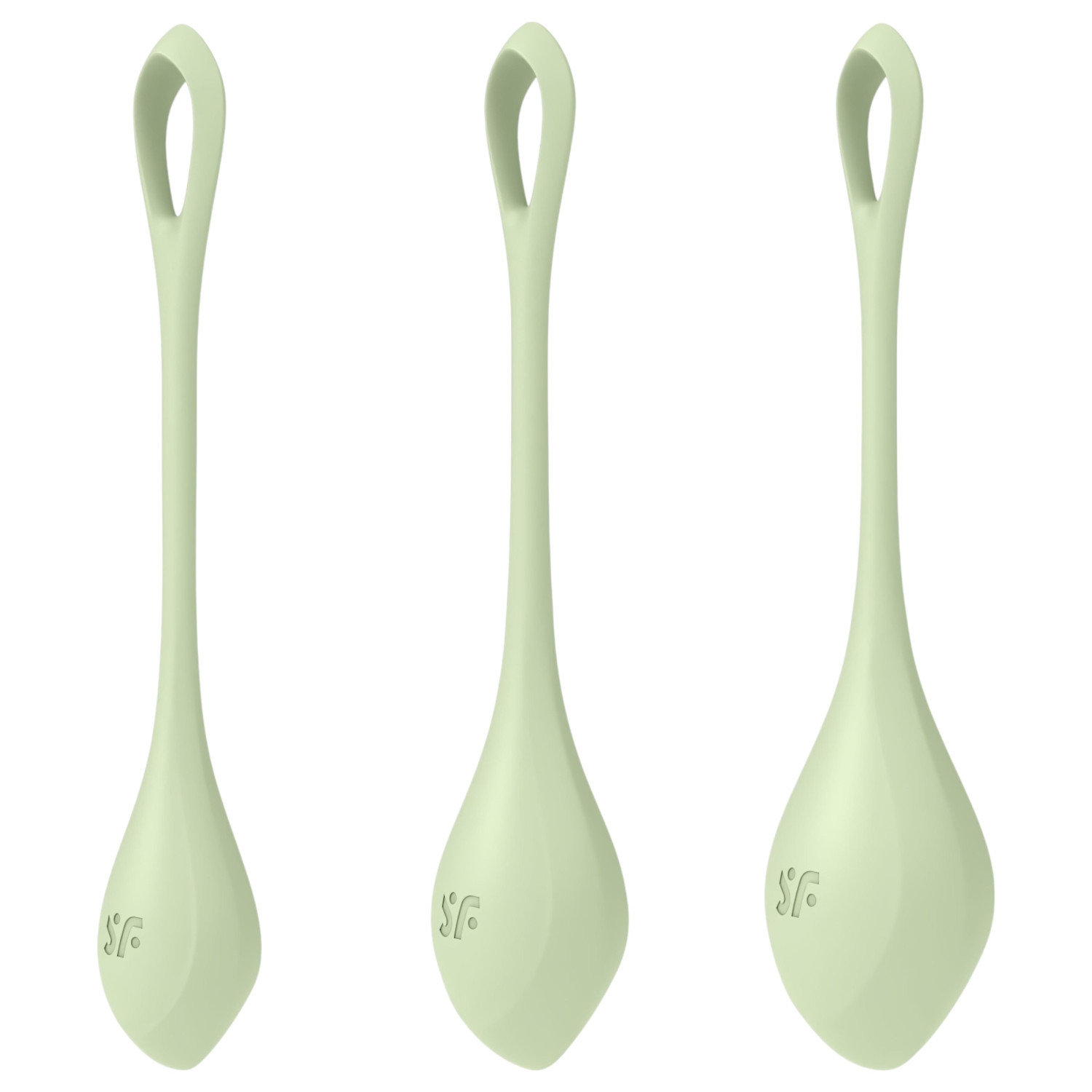 Satisfyer - venušiny kuličky sada - 3 ks - zelená