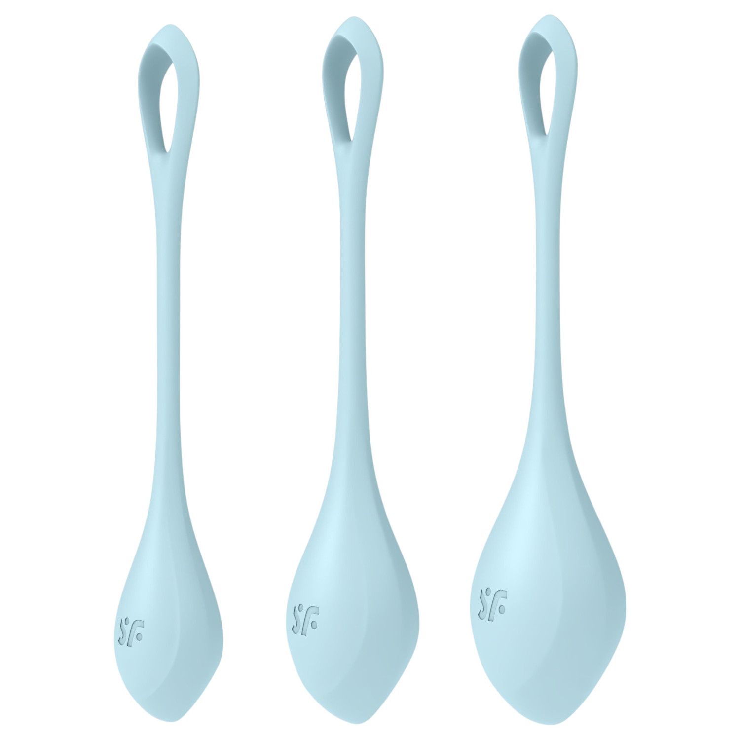 Satisfyer - venušiny kuličky set - 3 díly - modrá