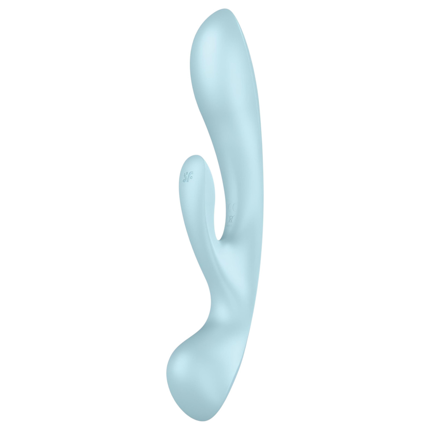 Satisfyer - vibrátor s ramenem na klitoris - dobíjecí - modrý