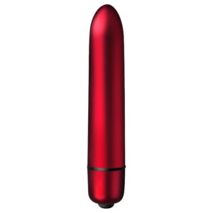Scarlet Velvet - mini vibrátor ve tvaru rtěnky - 10 režimů - červený