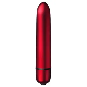 Scarlet Velvet - mini vibrátor ve tvaru rtěnky - 10 režimů - červený