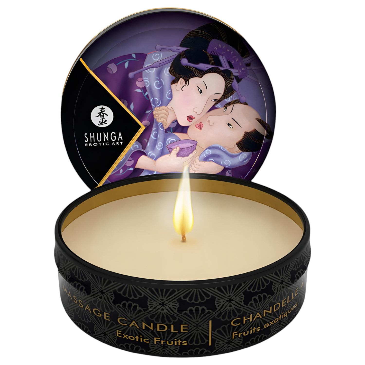 Shunga - masážní svíčka - exotické ovoce - 30 ml