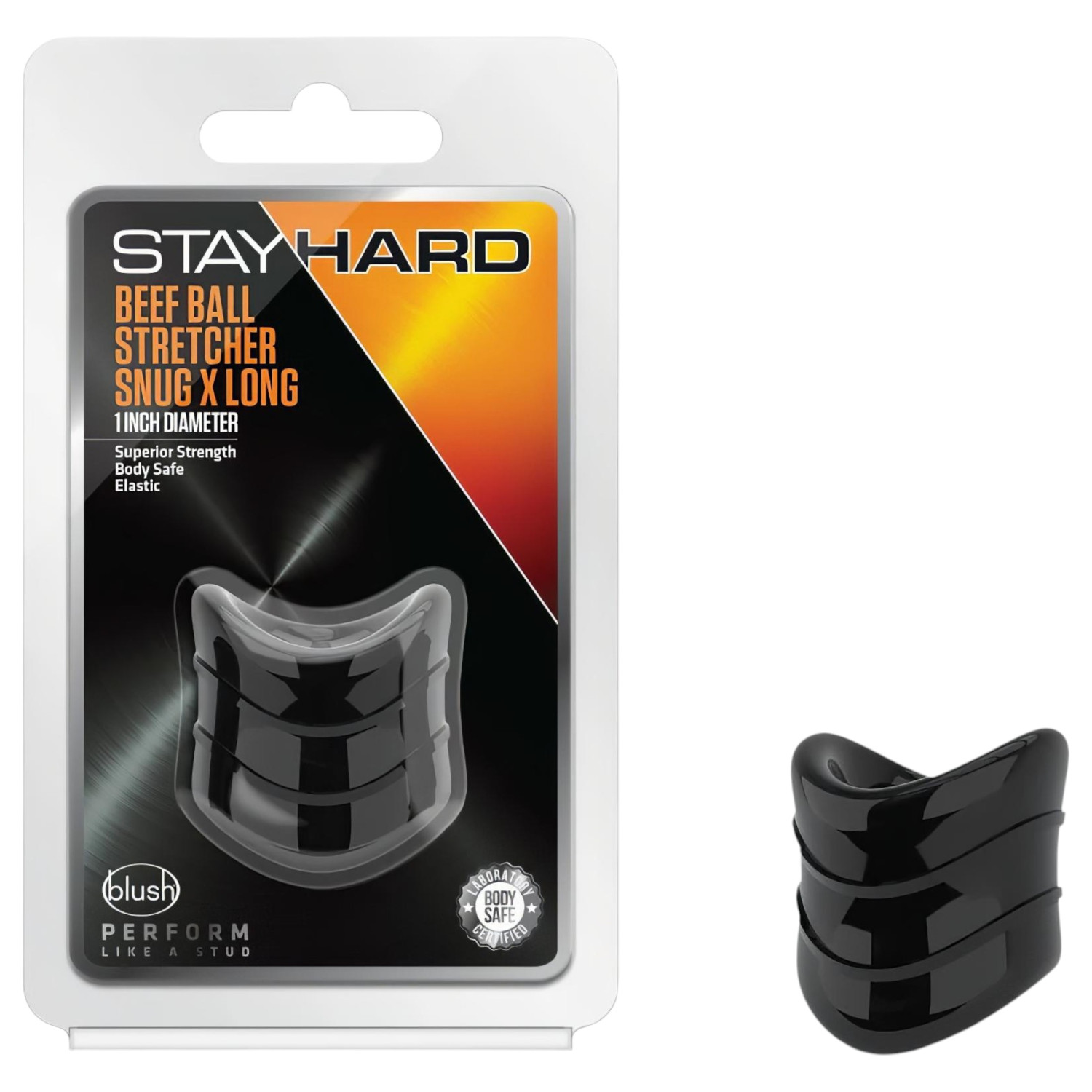 Stay Hard - erekční kroužek - černý