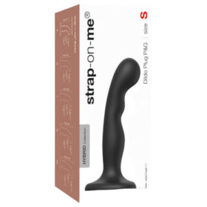 Strap-on-me - dildo s přísavkou a zakřivením - černé