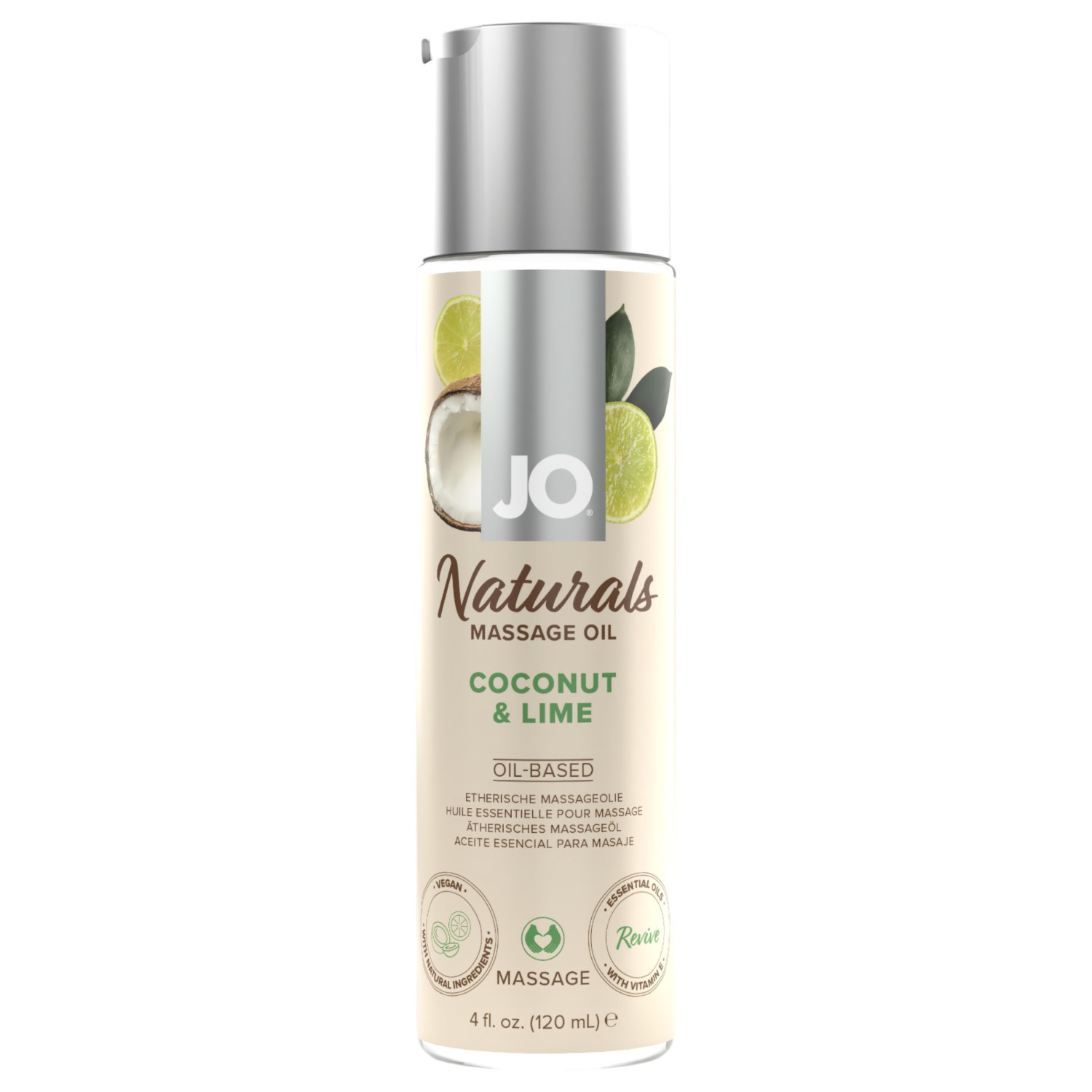 System JO - masážní olej - kokos-limetka (120ml)