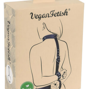 Vegan Fetish - poutací sada na ruce za záda - černá