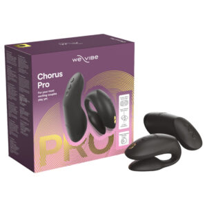 We-Vibe Chorus Pro - párový vibrátor s aplikací a dálkovým ovládáním (černý)