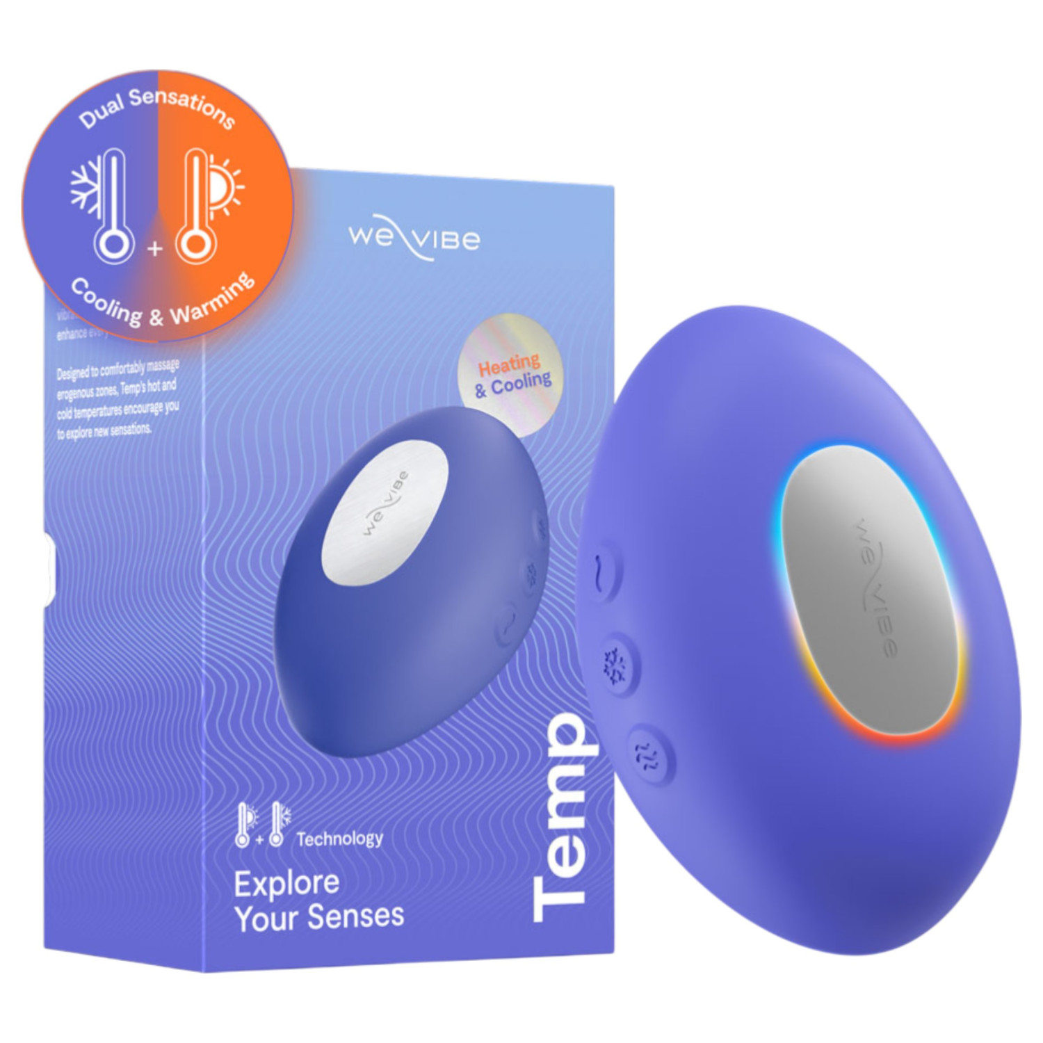 We-Vibe Temp - chladicí‑zahřívací vibrátor na klitoris (modrý)