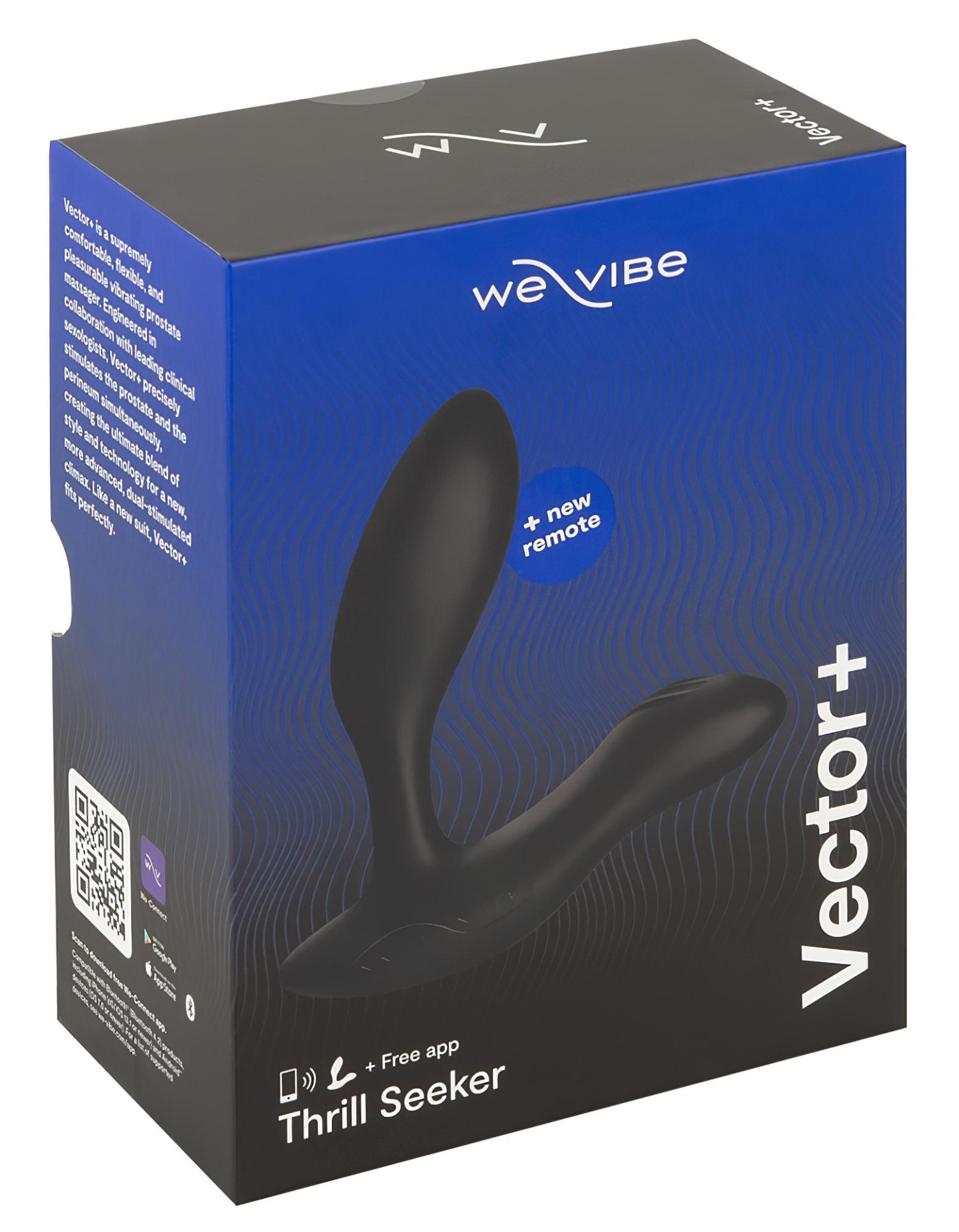 We-Vibe Vector+ - Anální vibrátor ovládaný aplikací (černý)