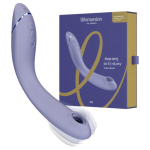 Womanizer OG - vibrátor na G-bod s tlakovými vlnami 2v1 - dobíjecí - fialový