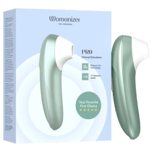 Womanizer Pro - stimulátor klitorisu s tlakové vlny (zelený)