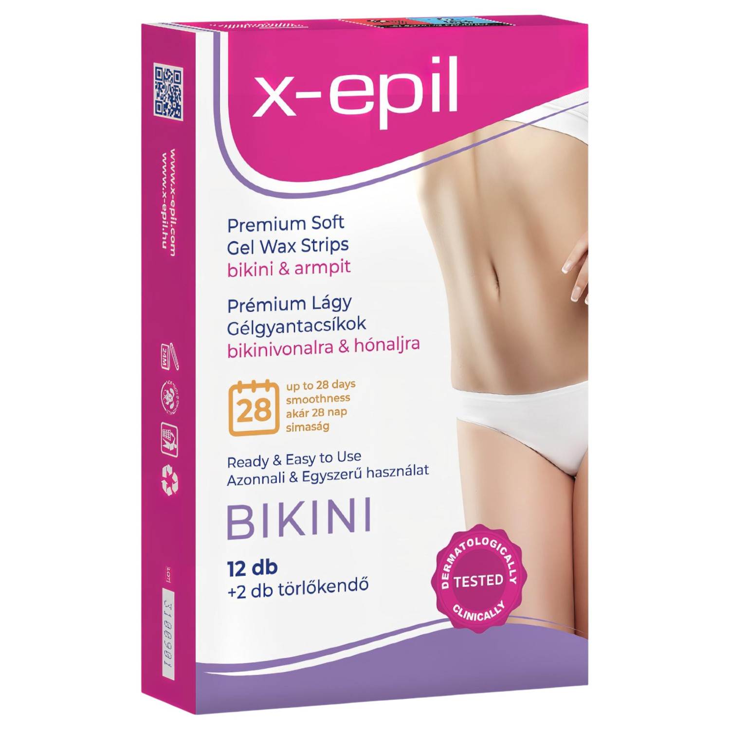 X-Epil - voskové pásky na depilaci - bikini/podpaží - 12 ks