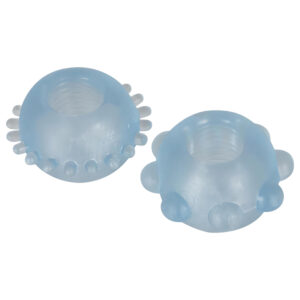 You2Toys - erekční kroužky duopack - průhledné modré
