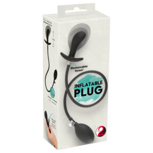 You2Toys - nafukovací anální roztahovací plug (černý)