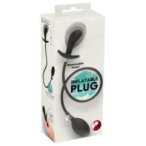 You2Toys - nafukovací anální roztahovací plug (černý)