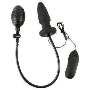 You2Toys - nafukovací anální vibrátor s roztažením - černý