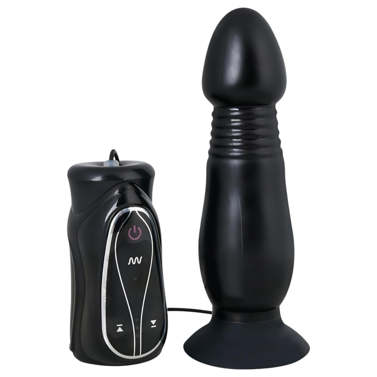 You2Toys - přirážecí anální vibrátor (černý)