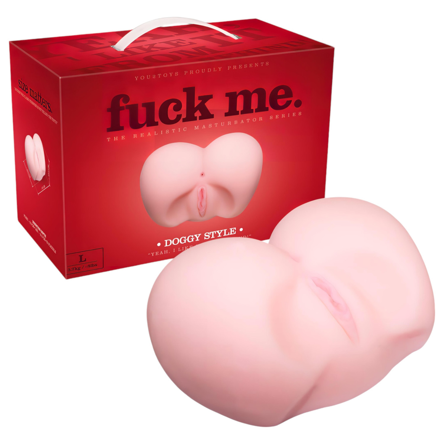 You2Toys - realistický masturbátor ve tvaru zadečku - tělová barva