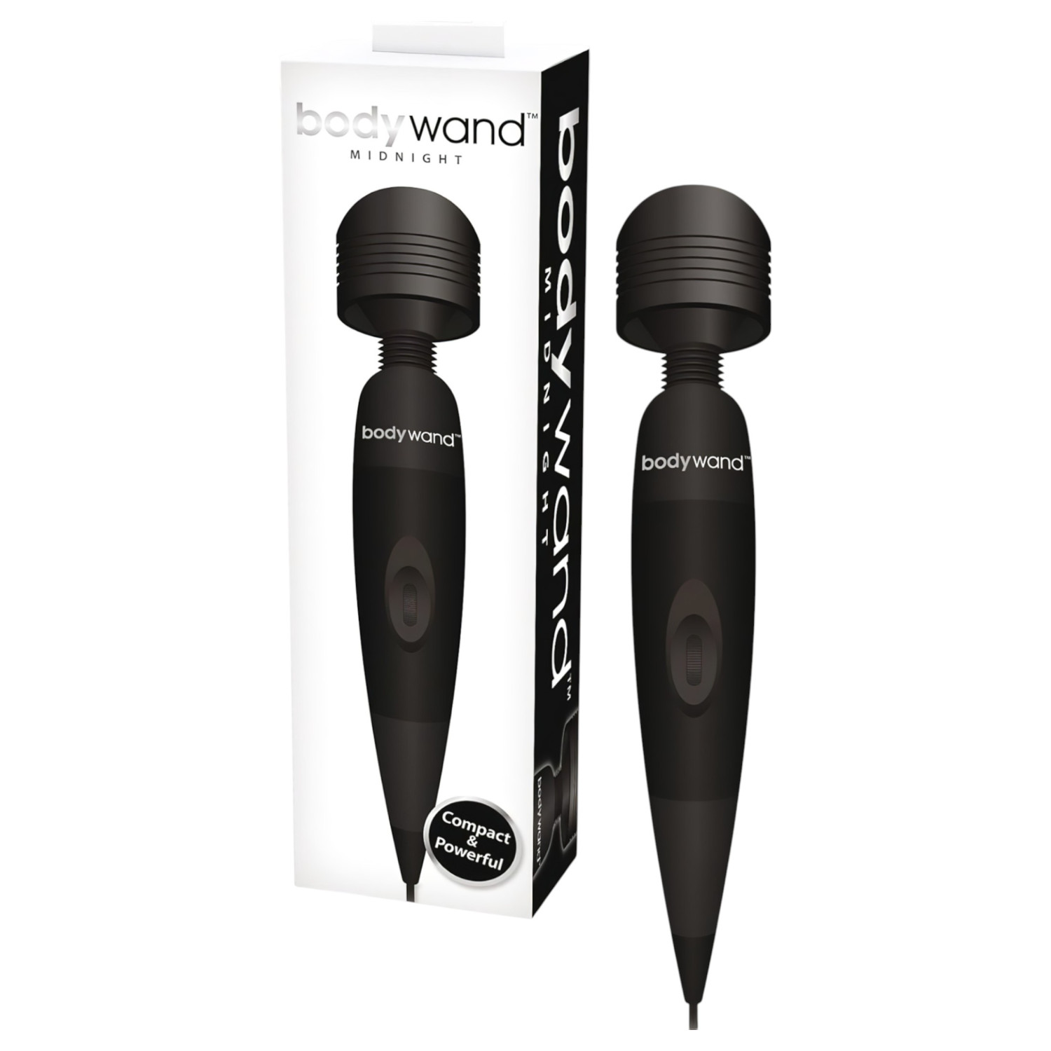 bodywand Midnight kompaktní síťový wand-masážní přístroj - černý