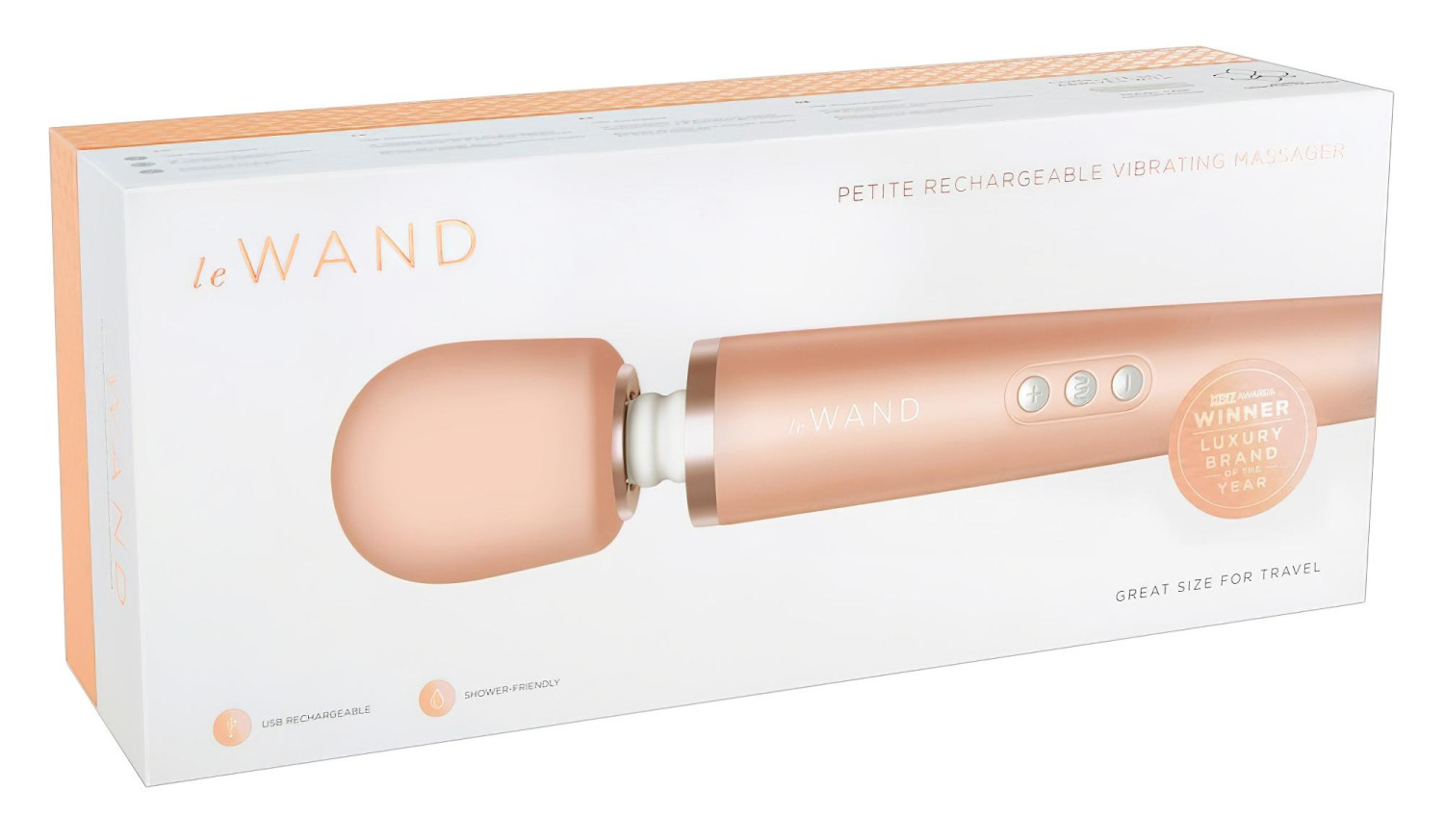 le WAND Petite prémiový wand vibrátor (Rose Gold)