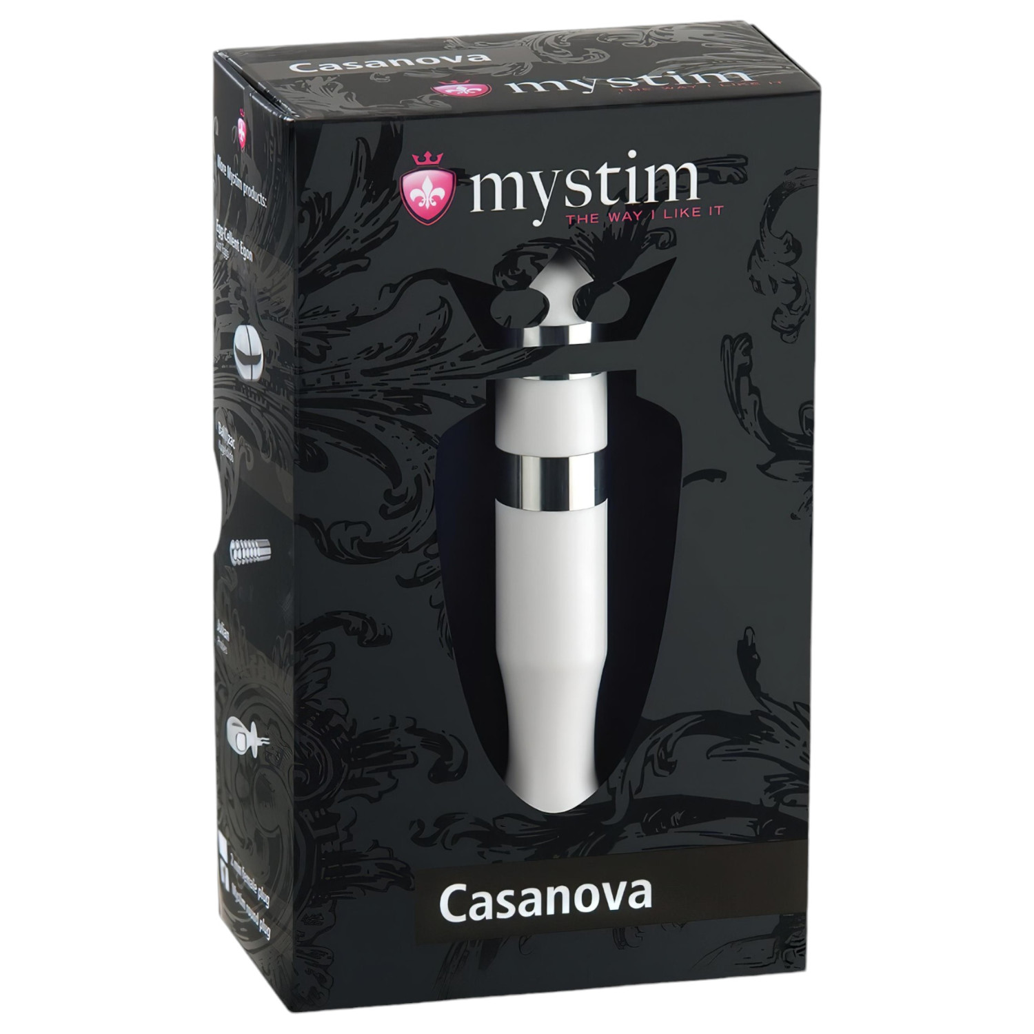 mystim Casanova - elektro tyčové dildo (bílé)