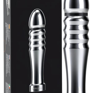 mystim Funky Fella - žebrované elektro dildo