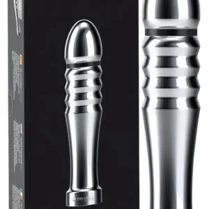 mystim Funky Fella - žebrované elektro dildo