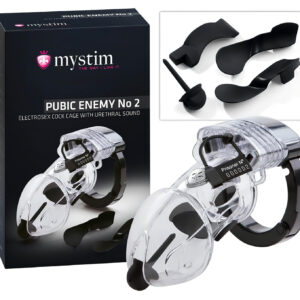 mystim Pubic Enemy No 2 - elektro penisová klec