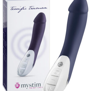 mystim Terrific Truman - vibrátor s 2 motory - modrá