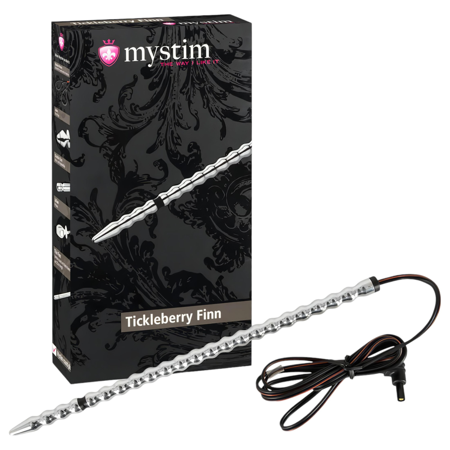 mystim Tickleberry Finn - elektro dilatátor s kuličkami
