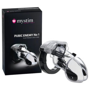 mystim - elektro penisový pás cudnosti - kovový