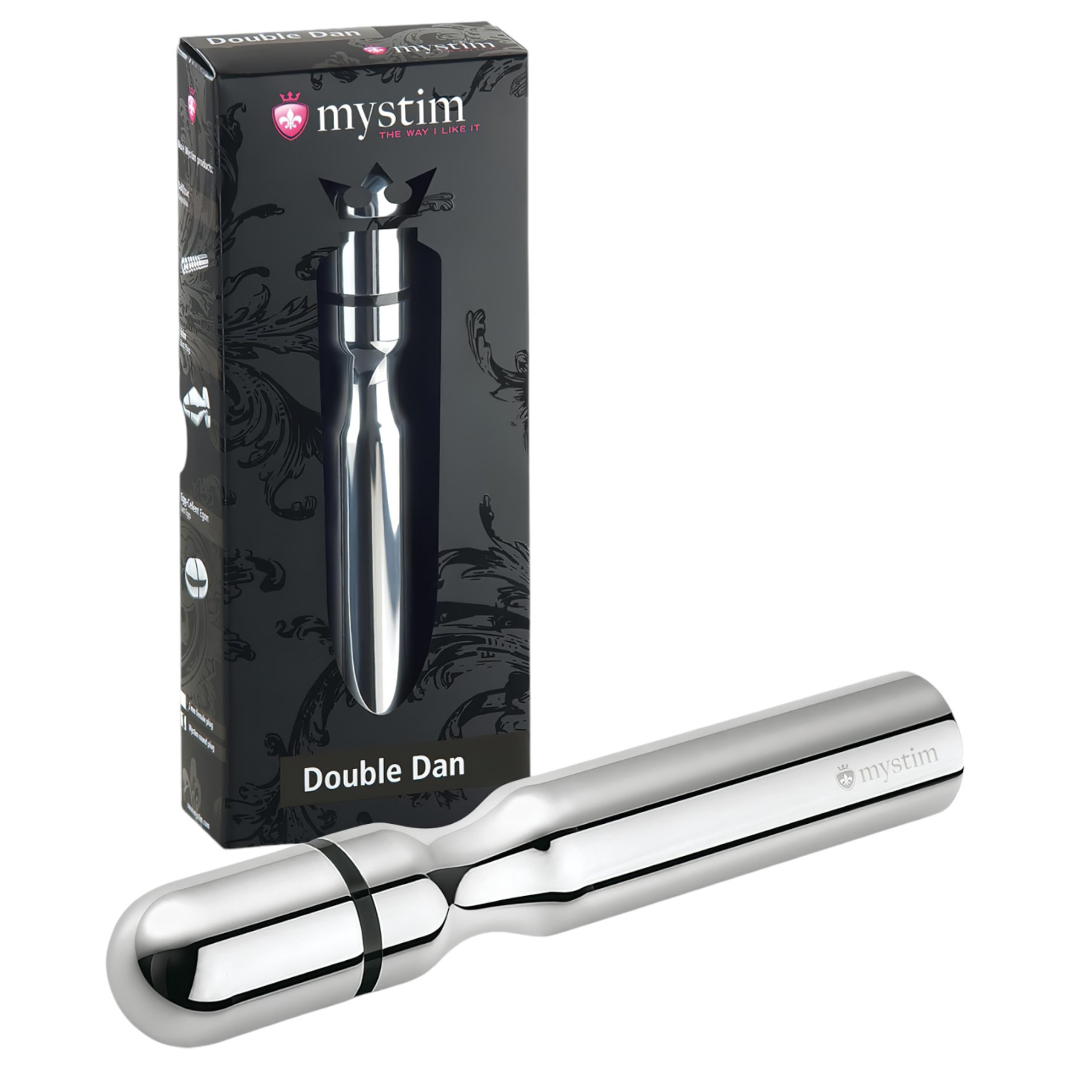 mystim - elektro stimulátor pro muže - kovový rukojeť
