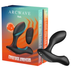 Arcwave Perk - prostatický vibrátor s dálkovým ovládáním (černý)