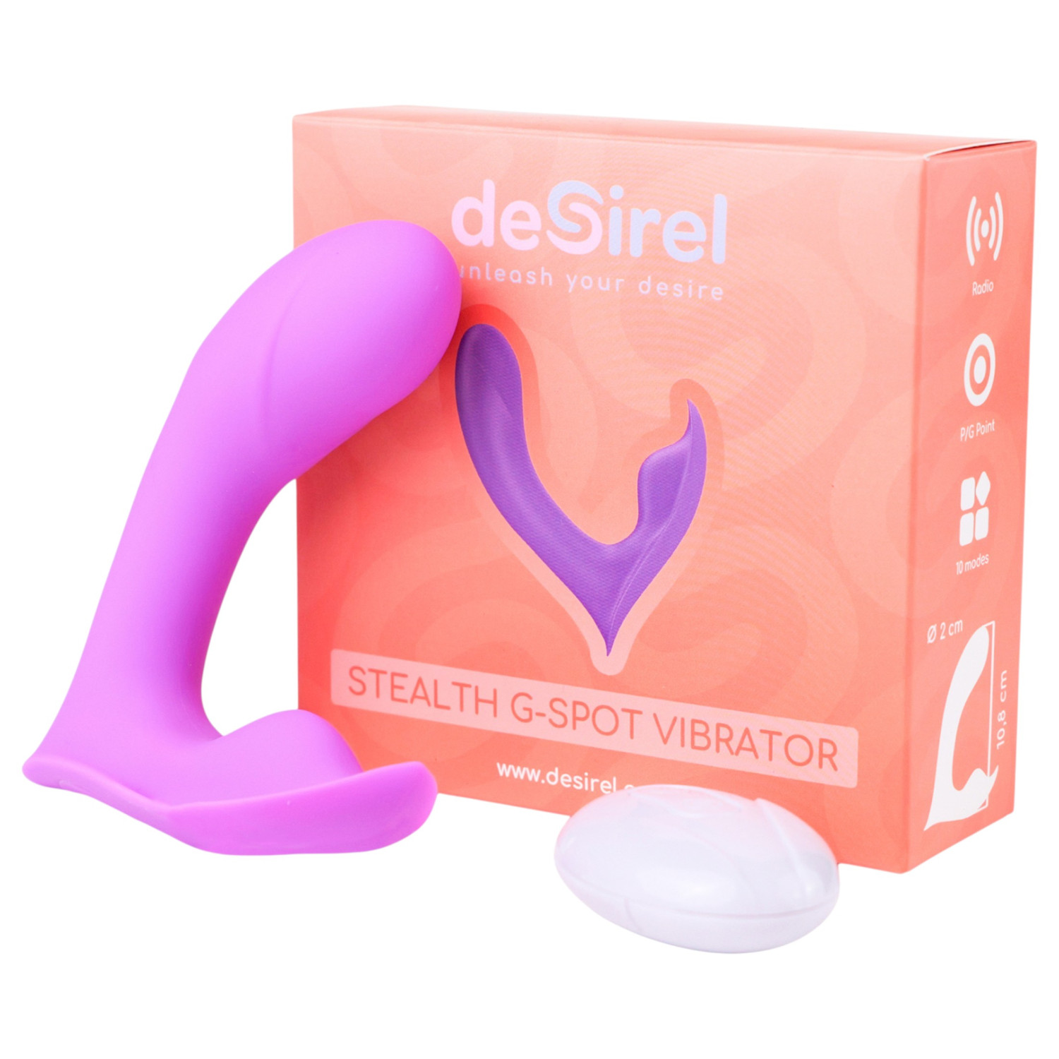 Desirel Insider - vibrátor na G-bod a prostatu - fialový