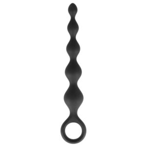 Dorcel Deep Feel - anální dildo s korálky (černé)