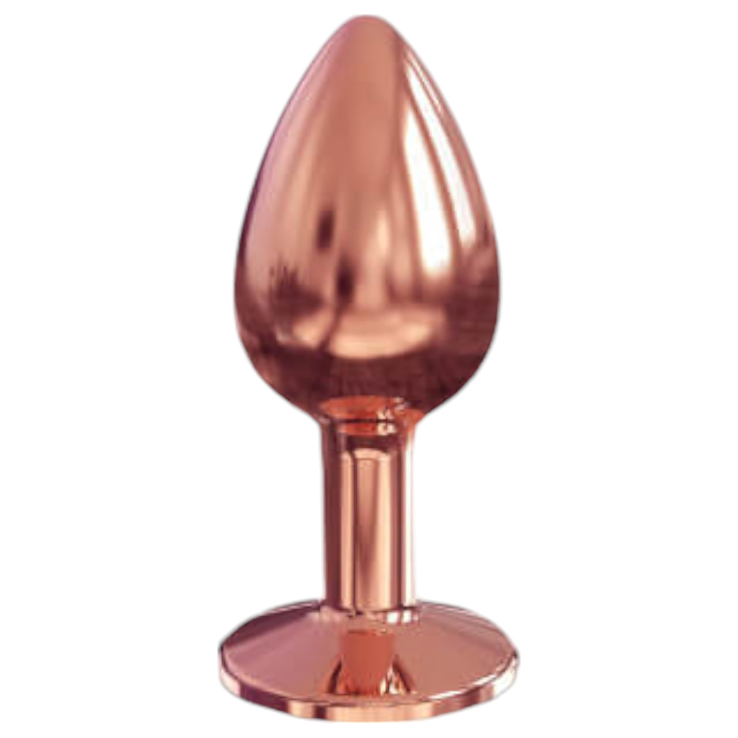 Dorcel Diamond Plug S - hliníkový anální kolík - malý (růžové zlato)