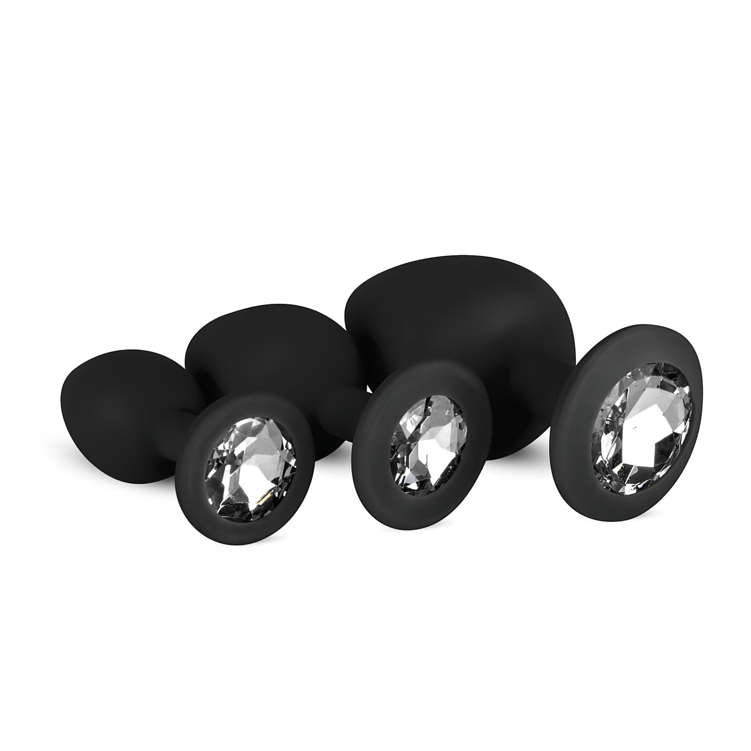Easytoys Diamond - anální kolík sada - černá