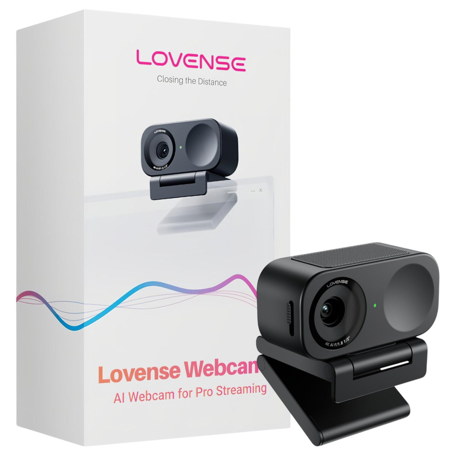 Lovense Webcam 2 - AI webkamera pro streamování (černá)